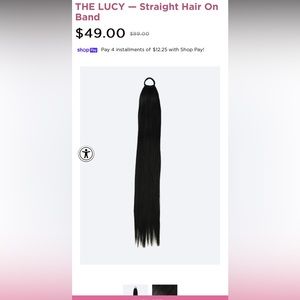 USED Pretty Party The Lucy style pony tail hair extension